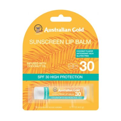 Australia Gold Sunscreen Lip Balm SPF 30 - Coconut flavour