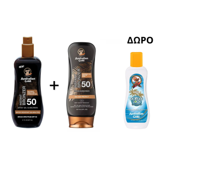 Australian Gold Instant Bronzer 50SPF + Δώρο After Sun