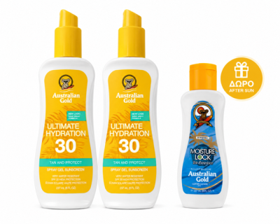 Australian Gold Ultimate Hydration Spray Gel Spf 30 + Δώρο After Sun