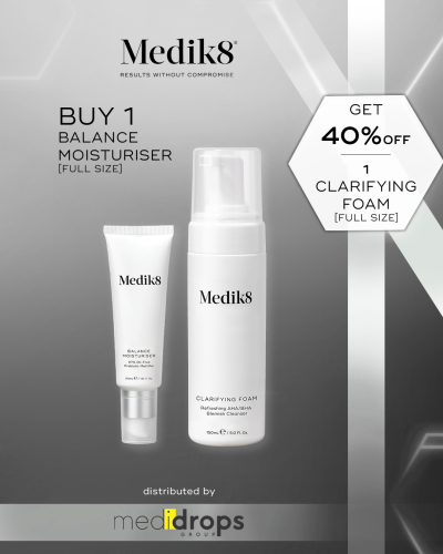 Medik8 Balance Moisturiser και 40% Έκπτωση στο Clarifying Foam
