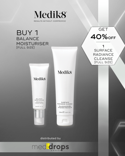 Medik8 Balance Moisturiser και 40% Έκπτωση στο Surface Radiance Cleanse
